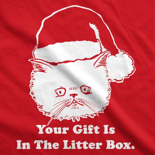 Gift Is In The Litter Box Men’s Tshirt