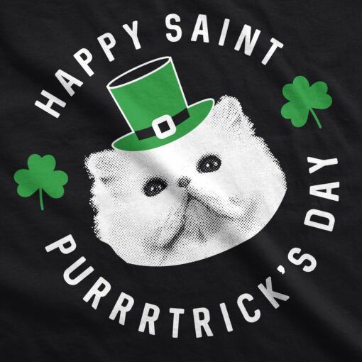 Happy St. Purrtrick’s Day Men’s Tshirt