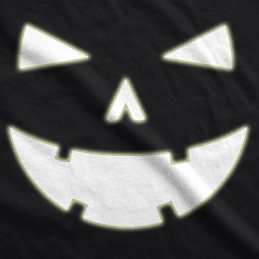 Happy Tooth Glowing Pumpkin Face Men’s Tshirt