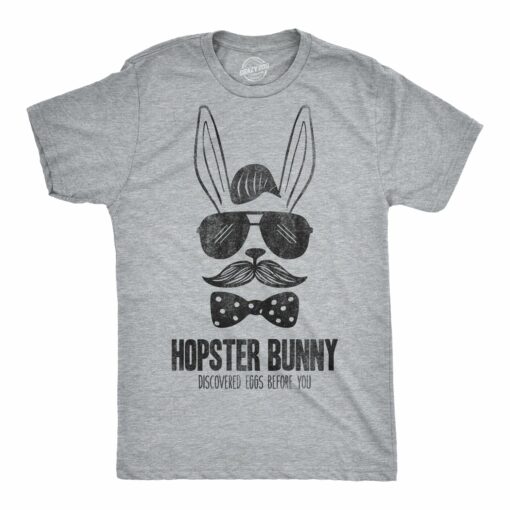 Hipster Bunny Discovered Eggs Before You Men’s Tshirt