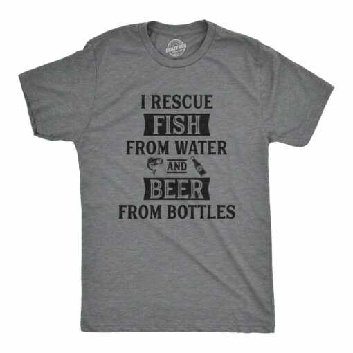 I Rescue Fish And Beer Men’s Tshirt