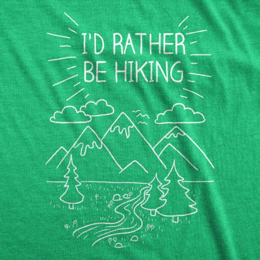 I’d Rather Be Hiking Men’s Tshirt