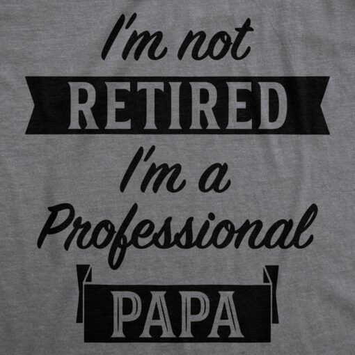 I’m Not Retired I’m A Professional Papa Men’s Tshirt