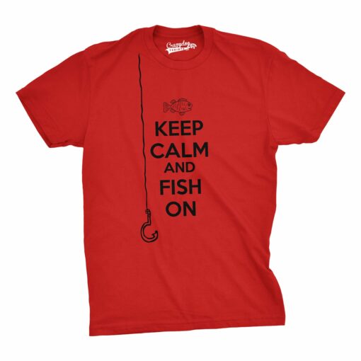 Keep Calm And Fish On Men’s Tshirt