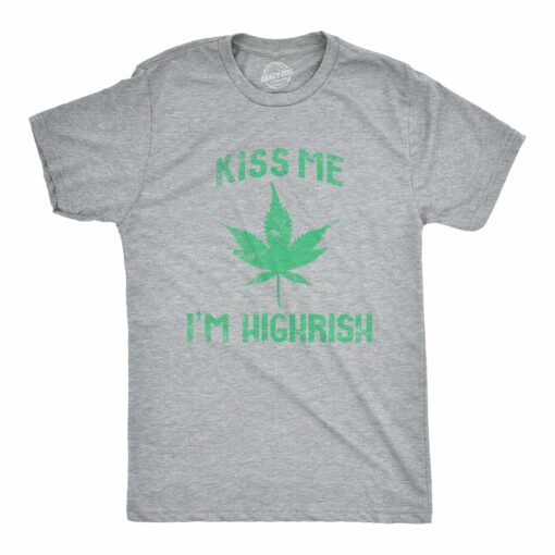 Kiss Me I’m Highrish Men’s Tshirt