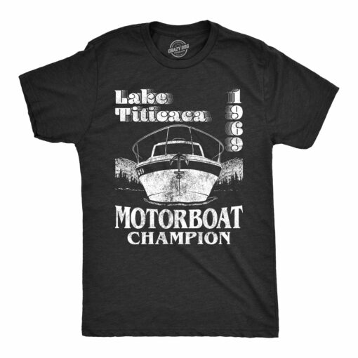 Lake Titicaca Motorboat Champion Men’s Tshirt