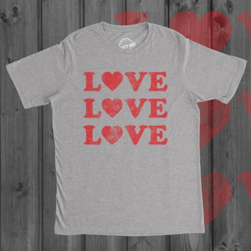 Love 3 Hearts Men’s Tshirt