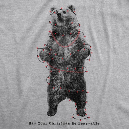 May Your Christmas Be Bear-Able Men’s Tshirt