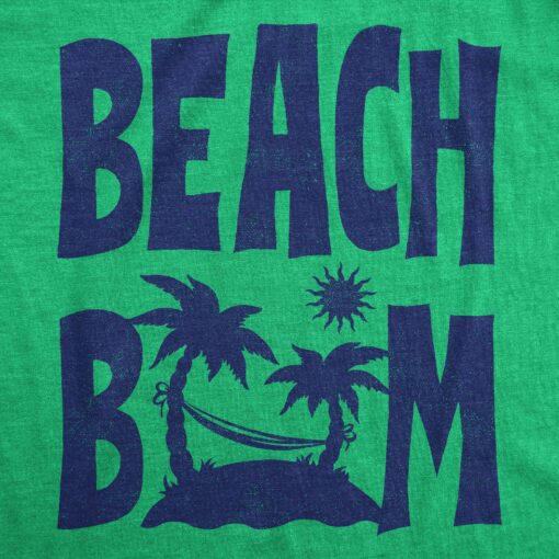 Mens Beach Bum T Shirt Funny Sandy Ocean Shoreline Vacation Lovers Tee For Guys