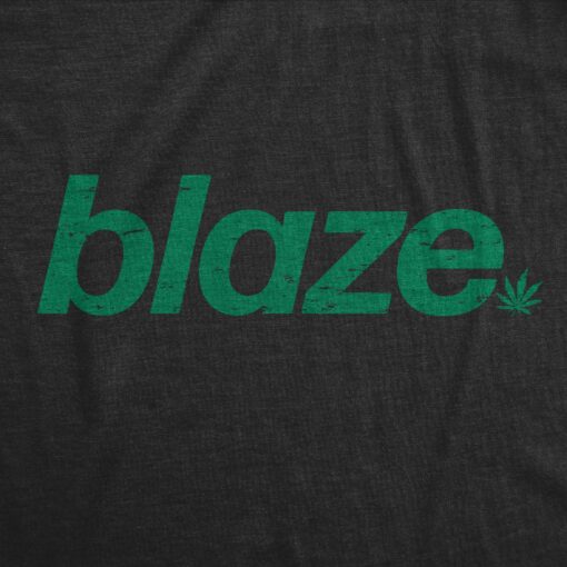 Mens Blaze T Shirt Funny 420 Weed Leaf Pot Smoking Blazing Lovers Tee For Guys