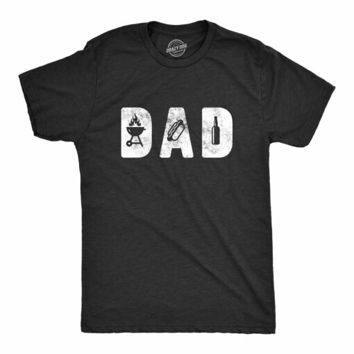 Mens Dad Grill Tshirt Funny Backyard Bar-B-Que Cookout Graphic Novelty Tee