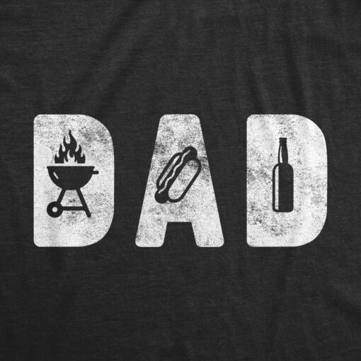 Mens Dad Grill Tshirt Funny Backyard Bar-B-Que Cookout Graphic Novelty Tee