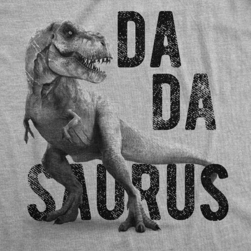Mens Dadasaurus Trex Tshirt Funny Father’s Day Dinosaur Papa Graphic Novelty Tee