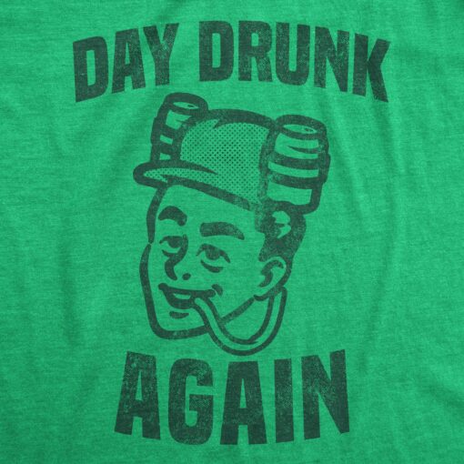 Mens Day Drunk Again T shirt Funny St Patricks Day Party Beer Saint Patricks Top