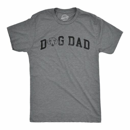 Mens Dog Dad Dachshund T Shirt Funny Cute Puppy Pet Dachshunds Lovers Tee For Guys