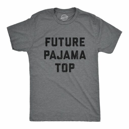 Mens Future Pajama Top Tshirt Funny Old Tee Vintage Graphic Novelty Sleep Graphic Shirt