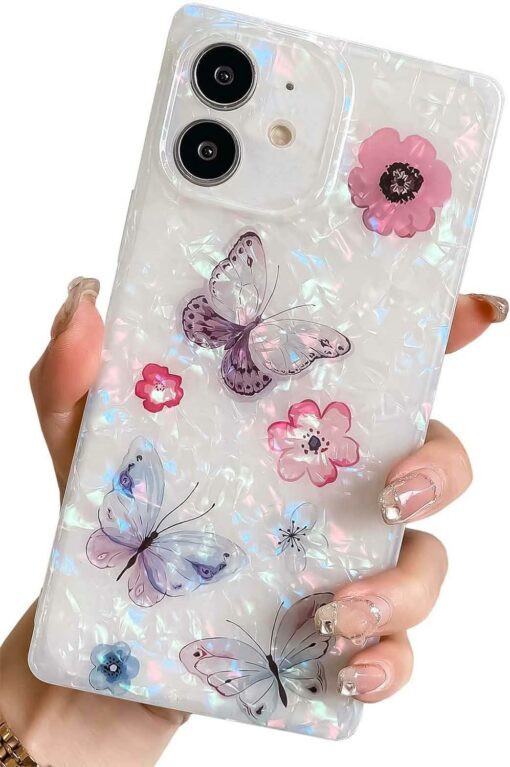 Mother Of Pearl Phone Case Butterfly Pearl
