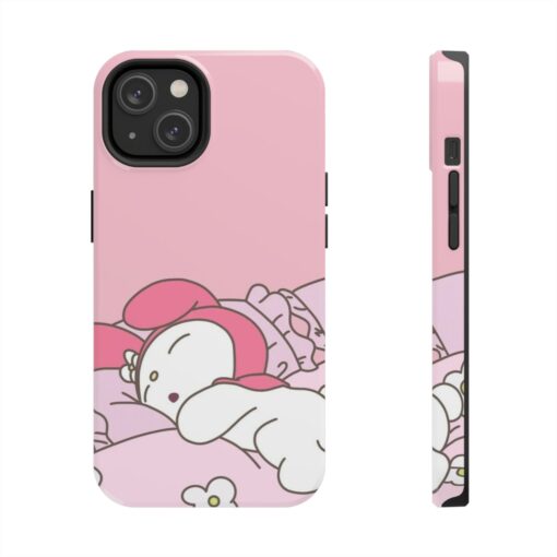 My Melody Phone Case Kawaii Pink Cute Bunny Sleeping
