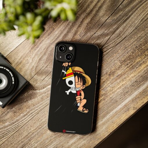 One Piece Phone Case Mini Luffy Anime Cartoon Trendy Cute