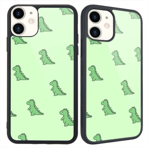 Sage Green Phone Case Cute Dinos