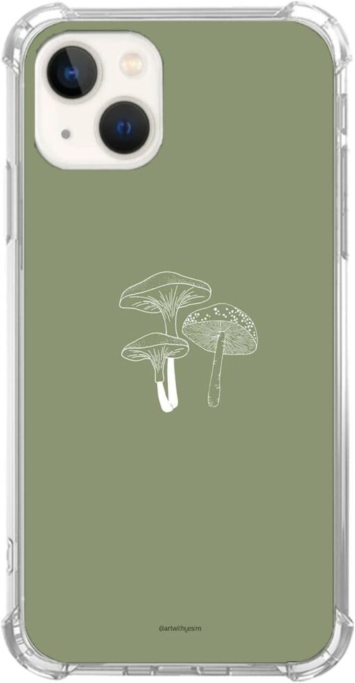 Sage Green Phone Case Sage Green Mushroom