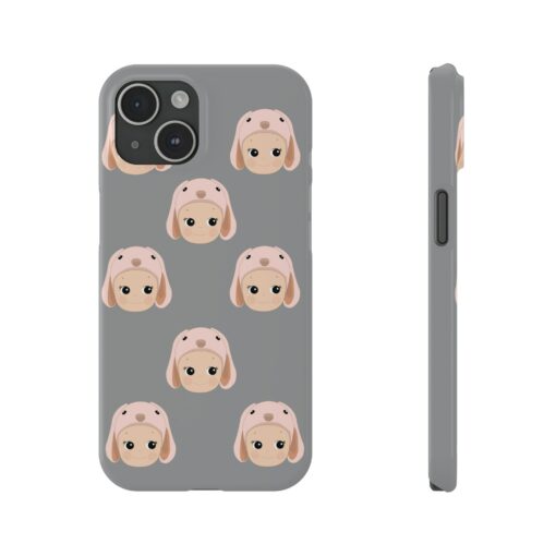 Sonny Angel Phone Case Inspired Lop Bunny Light Gray