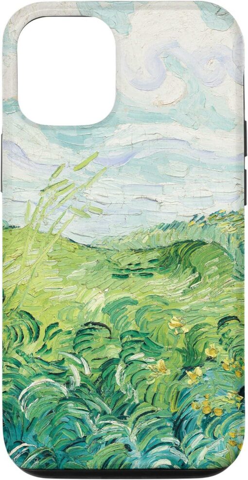 Van Gogh Phone Case Green Wheat Fields Modern Art Painting