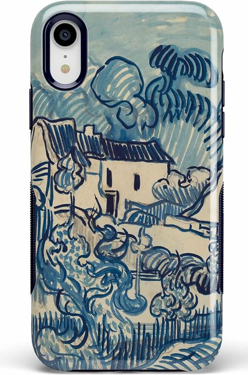 Van Gogh Phone Case Landscape With Houses Artistic