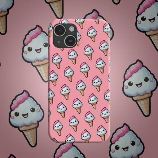 Vanilla Lanes Phone Case Cute Vanilla Ice Cream Aesthetics