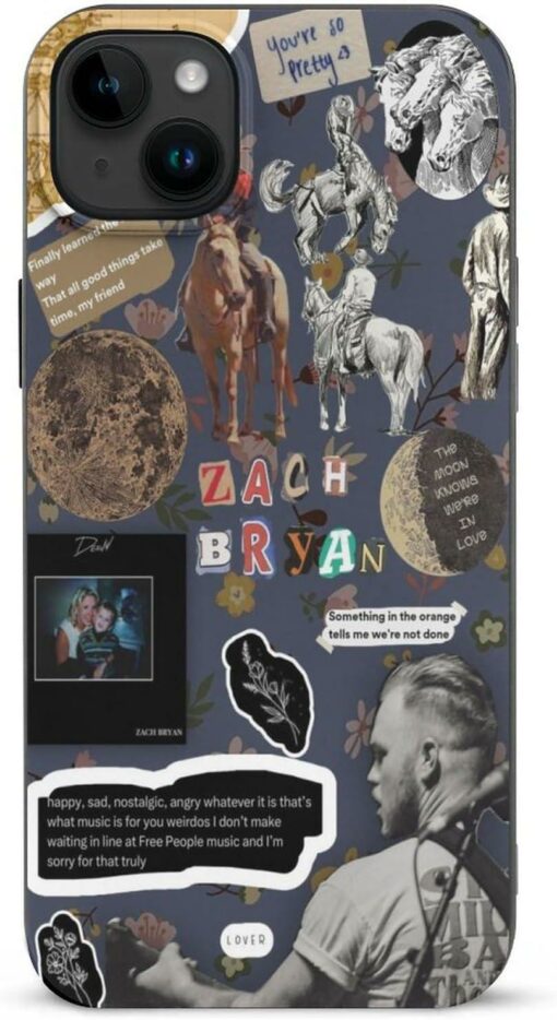 Zach Bryan Phone Case Vintage Cowboy