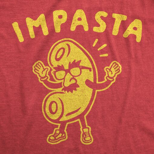 Mens Impasta Tshirt Funny Noodle Disguise Graphic Novelty Tee