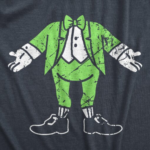 Mens Leprechaun Body T Shirt Funny Saint Patricks Day Parade Irish Tee For Guys