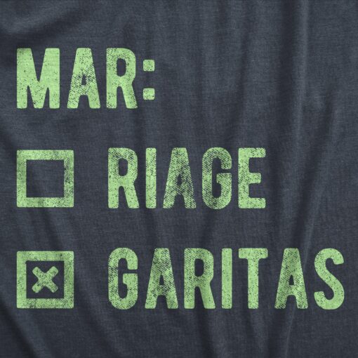 Mens Marriage Margaritas T Shirt Funny Checklist Drinking Married Joke Tee For Guys