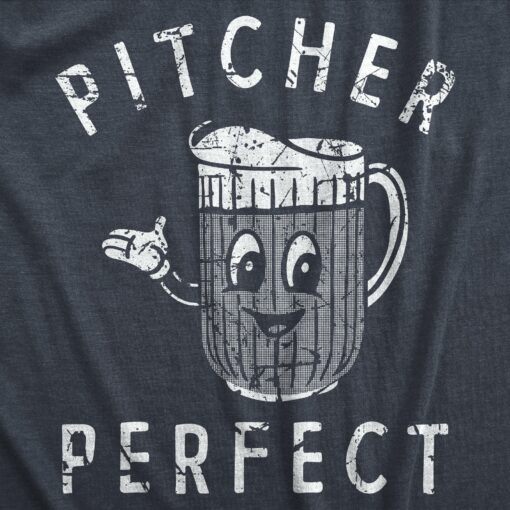 Mens Pitcher Perfect T Shirt Funny Beer Drinking Lovers Jug Tee For Guys