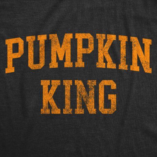 Mens Pumpkin King Tshirt Funny Halloween Jack-O-Lantern Autumn Graphic Novelty Tee