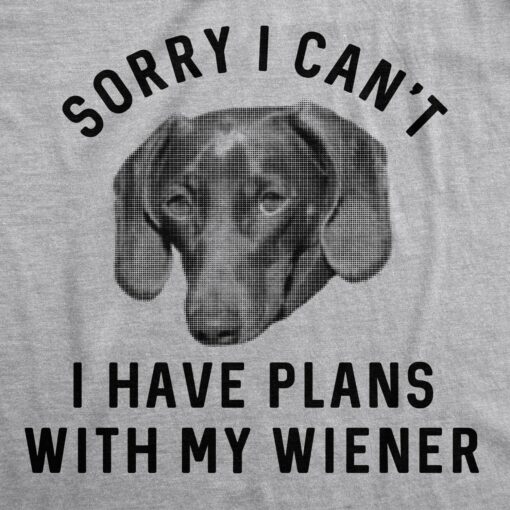 Mens Sorry I Can’t I Have Plans With My Shih Tzu Tshirt Funny Pet Puppy Animal Lover Novelty Tee