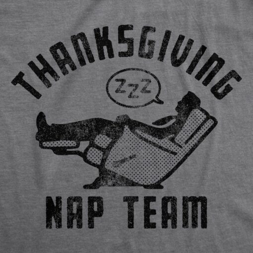 Mens Thanksgiving Nap Team Tshirt Funny Turkey Day Football Graphic Tee