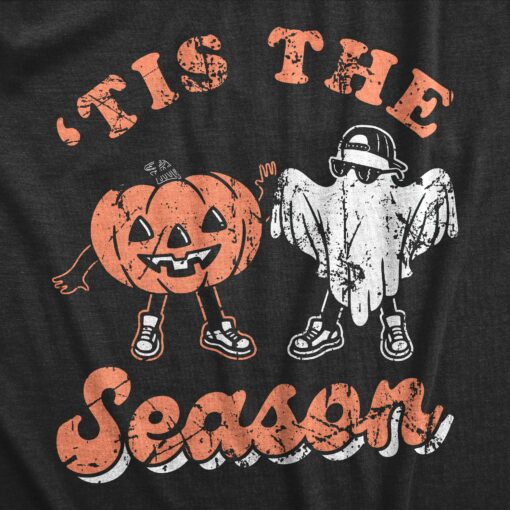 Mens Tis The Season T Shirt Funny Spooky Halloween Costume Lovers Tee For Guys