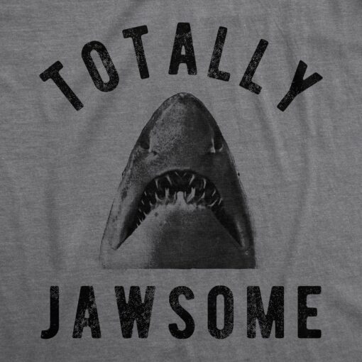 Mens Totally Jawsome Tshirt Funny Hilarious Shark Bite Graphic Novelty Tee