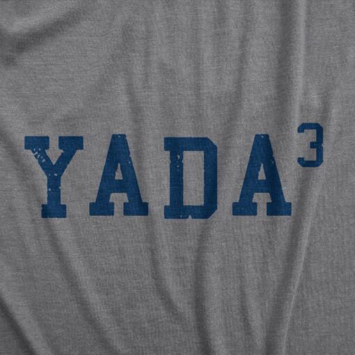 Mens Yada Cubed T Shirt Funny Sarcastic Math Joke Graphic Novelty Tee For Guys