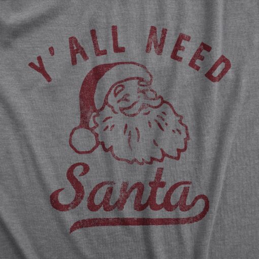 Mens Yall Need Santa T Shirt Funny Xmas Party Jesus St Nicholas Lovers Tee For Guys