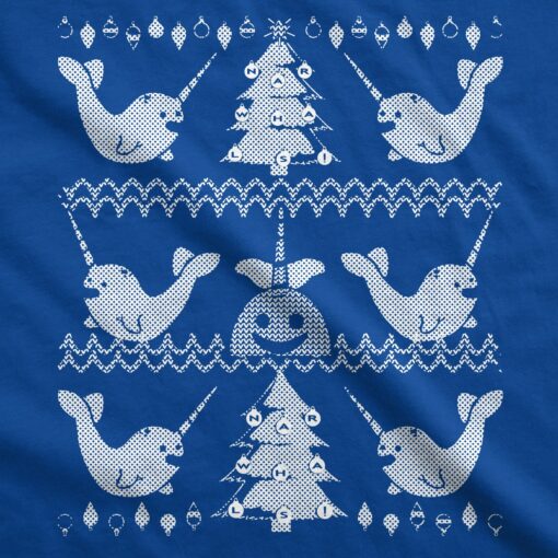 Narwhal Ugly Christmas Sweater Men’s Tshirt