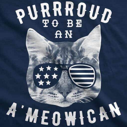 Purroud To Be An Ameowican Men’s Tshirt