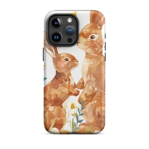 Roller Rabbit Phone Case Adorable Style Brown Art