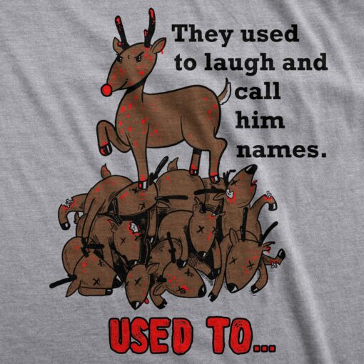 Rudolph The Psychopath Reindeer Men’s Tshirt