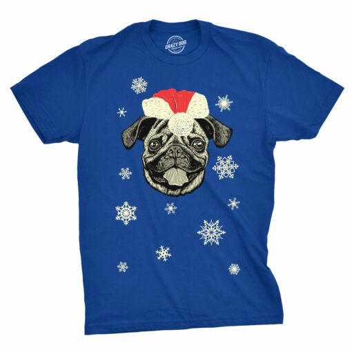 Santa Pug Ugly Christmas Sweater Men’s Tshirt