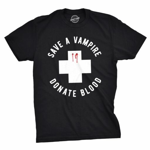 Save A Vampire Donate Blood Men’s Tshirt