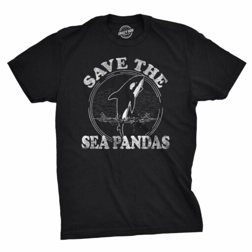 Save The Sea Pandas Men’s Tshirt