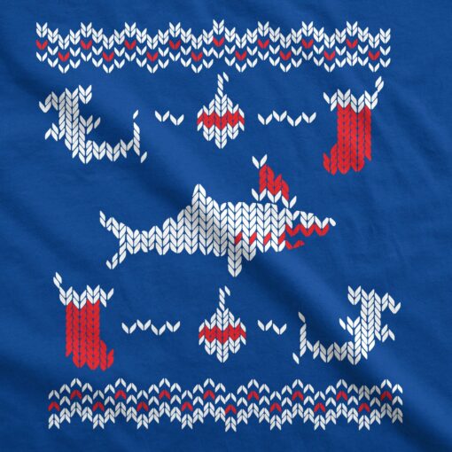 Shark Bite Ugly Christmas Sweater Men’s Tshirt