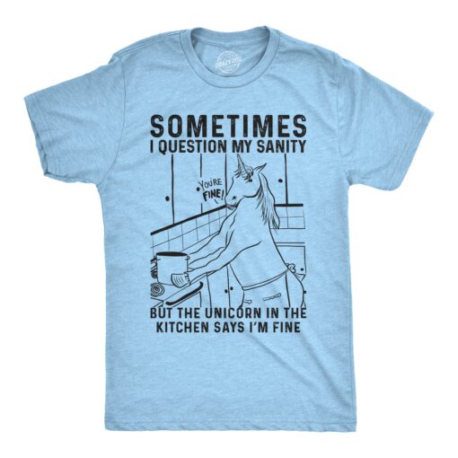 Sometimes I Question My Sanity Men’s Tshirt